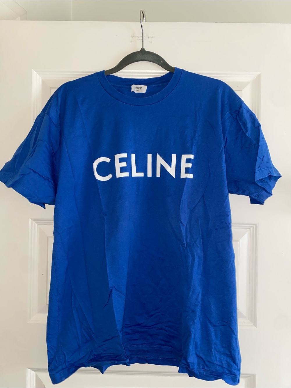 Celine Royal Blue Logo T-Shirt